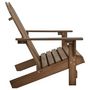 Voir la diapositive 3 : VIDAXL Chaise de jardin Adirondack 2 places bois sapin massif marron