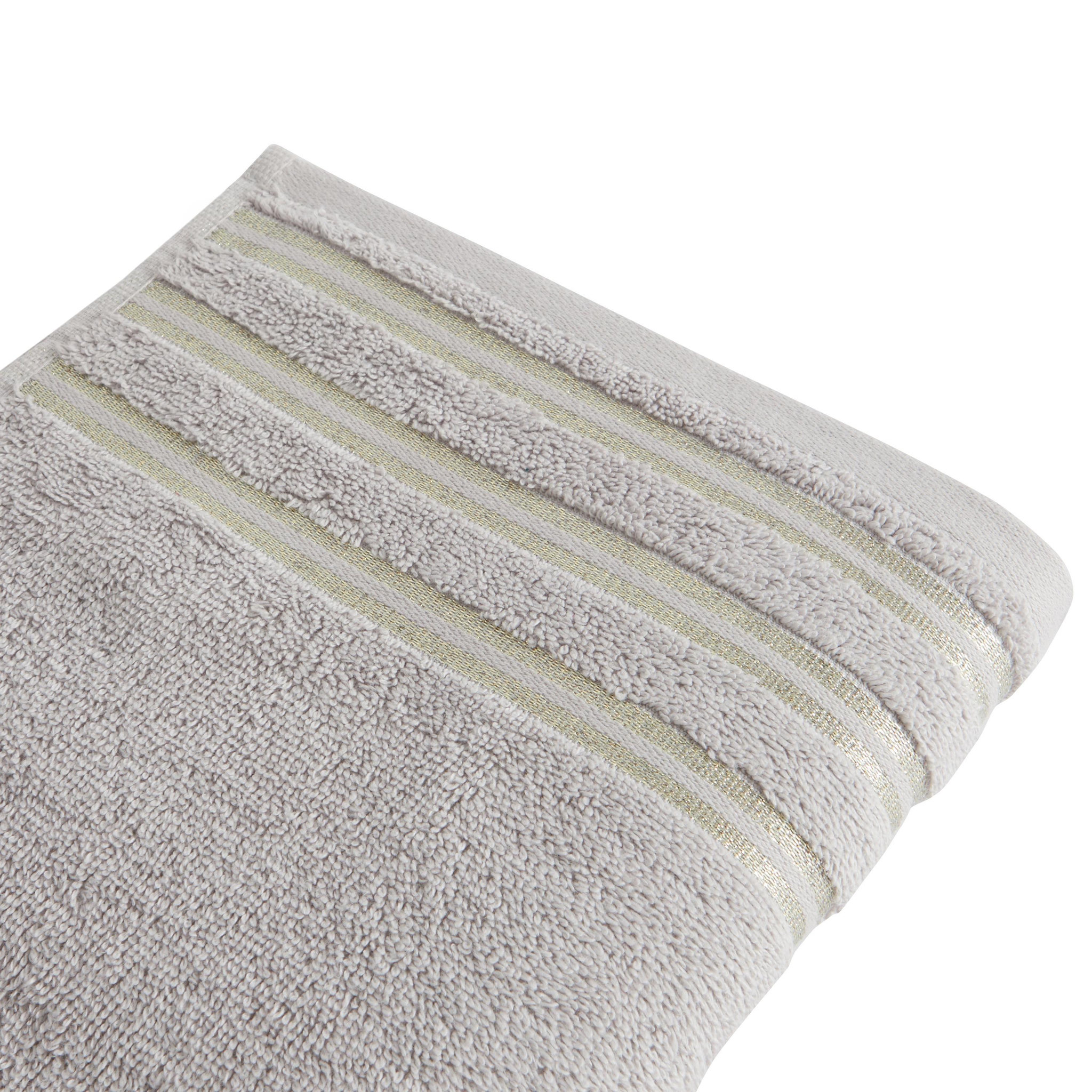Voir la diapositive 2 : ACTUEL Drap de bain uni en coton liteau Lurex  500G