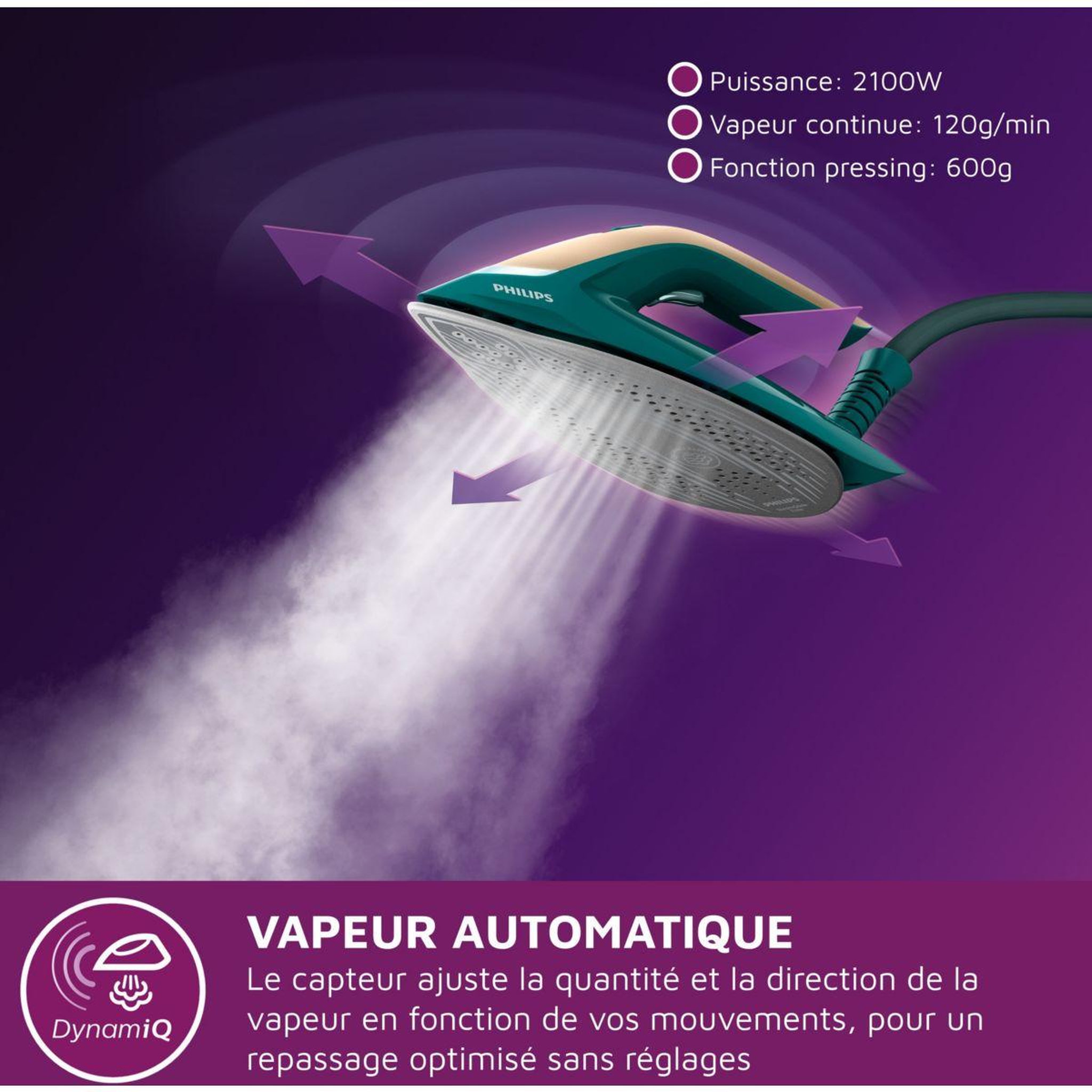 Voir la diapositive 5 : Philips Centrale vapeur PSG7140/70 PerfectCare serie 7000