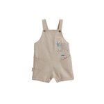 Petit Béguin Salopette bébé en lin mélangé Moka. Coloris disponibles : Beige