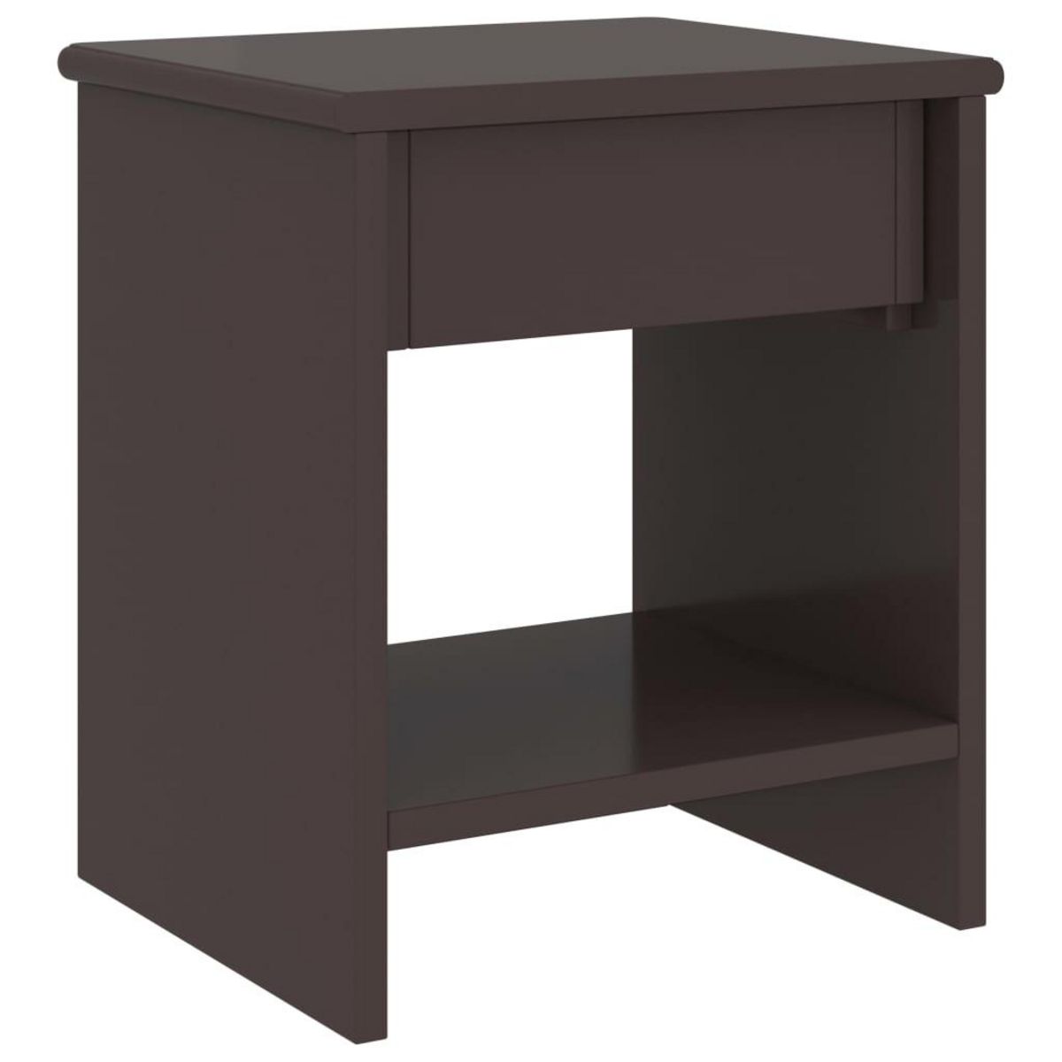 VIDAXL Table de chevet Marron fonce 35x30x40 cm Bois de pin massif