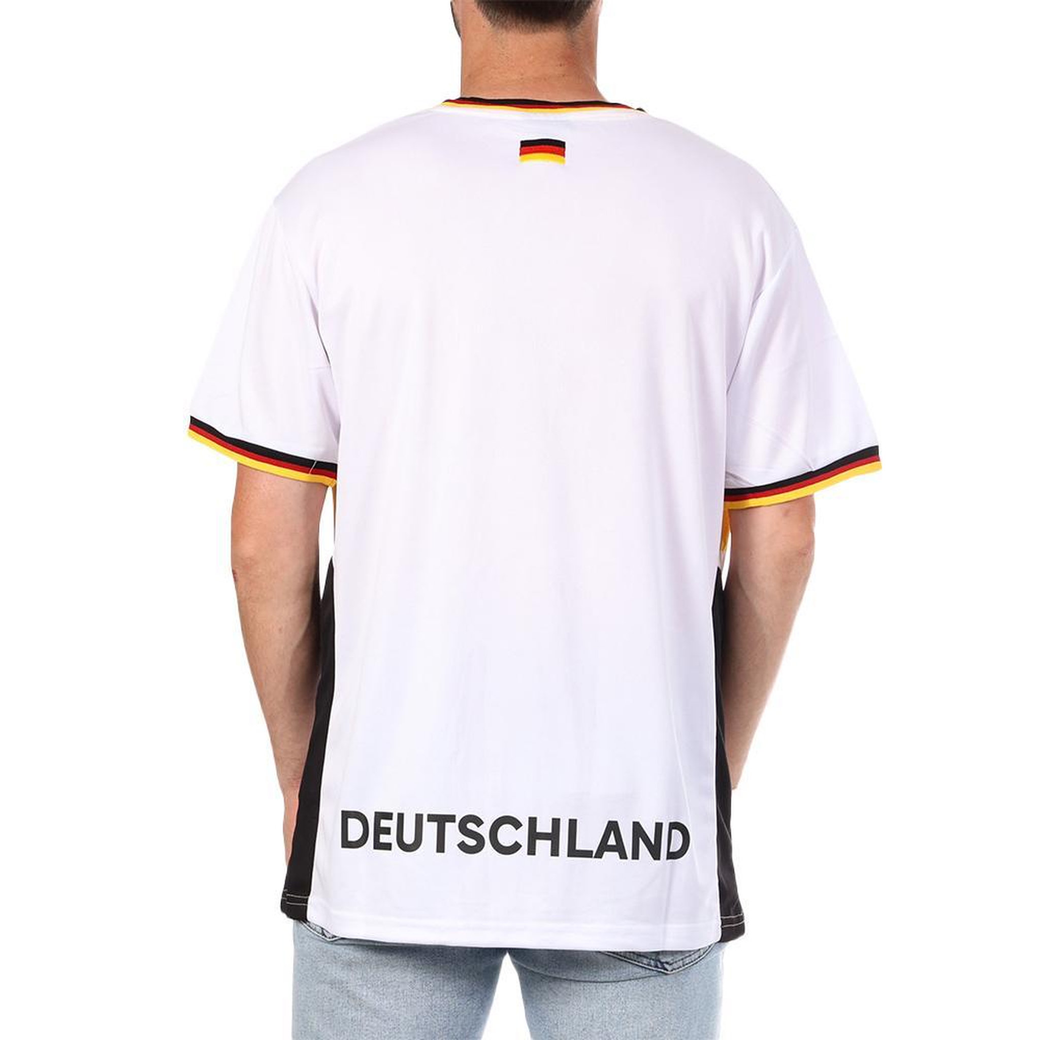 Voir la diapositive 2 : SPORTZONE Allemagne maillot supporter blanc mixte sport zone