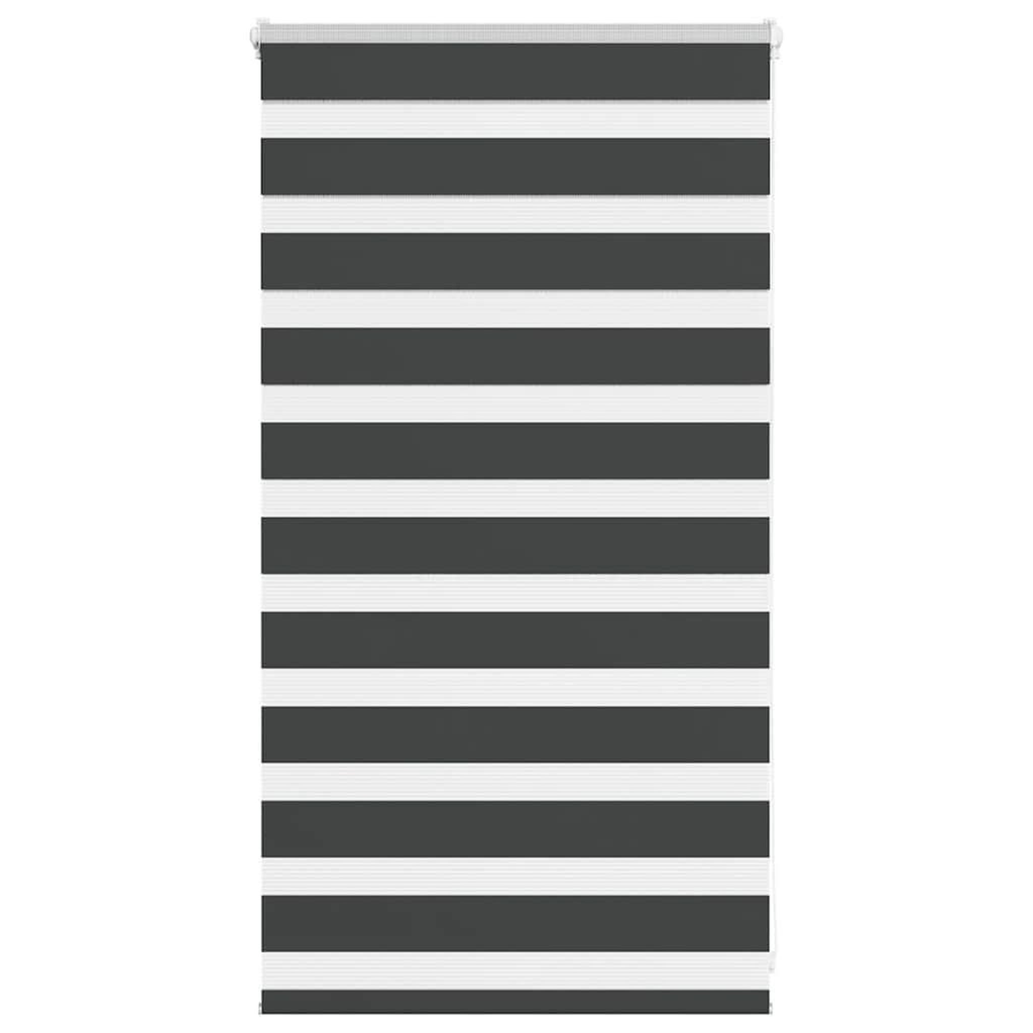 VIDAXL Store zebre noir 80x100 cm largeur du tissu 75,9 cm polyester