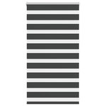 VIDAXL Store zebre noir 80x100 cm largeur du tissu 75,9 cm polyester