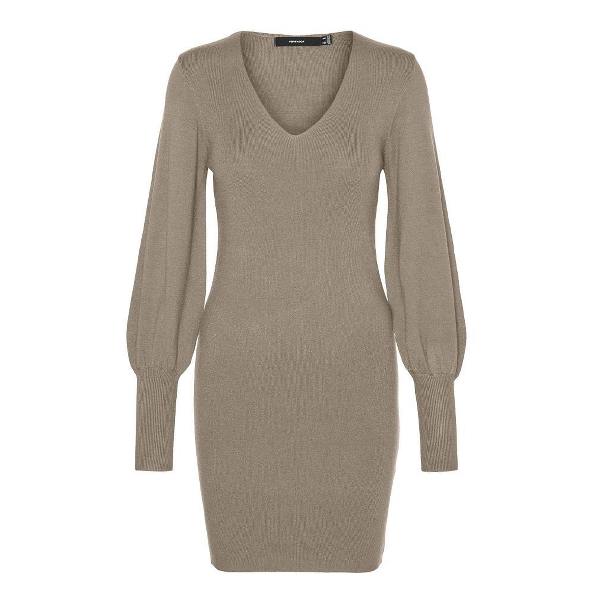 Vero Moda Robe Pull Beige Femme Vero Moda Holly. Coloris disponibles : Beige