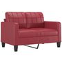 Voir la diapositive 4 : VIDAXL Ensemble de canapes 3 pcs et coussins Rouge bordeaux Similicuir