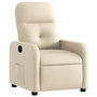 Voir la diapositive 2 : VIDAXL Fauteuil inclinable Creme Tissu