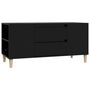 Voir la diapositive 2 : VIDAXL Meuble TV Noir 102x44,5x50 cm Bois d'ingenierie
