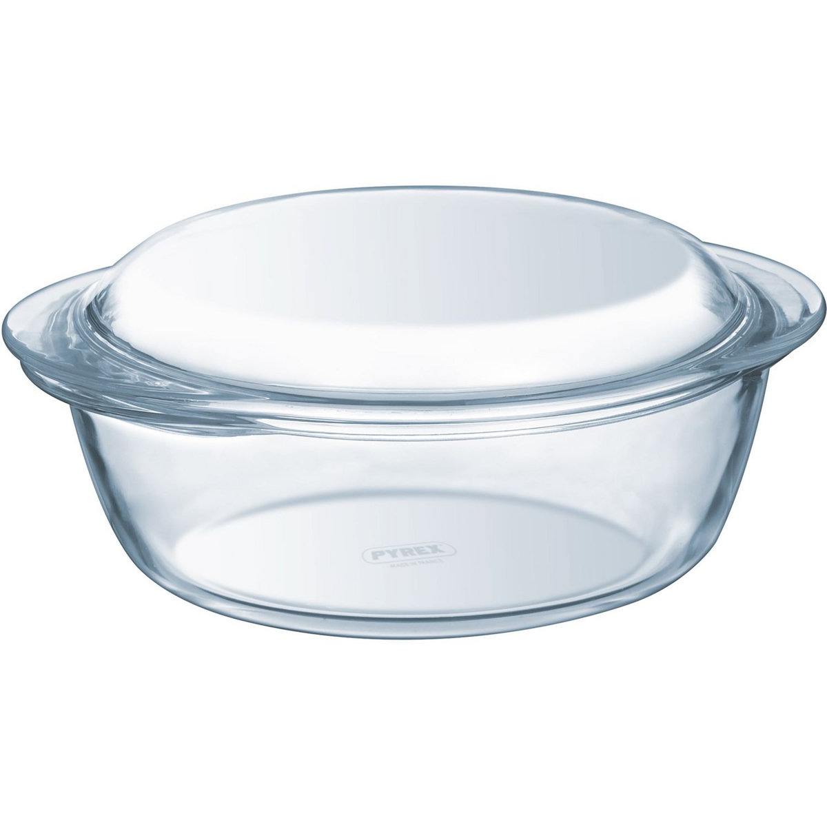 PYREX Plat à four rond avec couvercle 3L