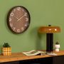 Voir la diapositive 4 : ATMOSPHERA Horloge Murale Design  Ivana  38cm Marron