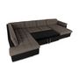 Voir la diapositive 2 : BEST MOBILIER Chuck - canapé panoramique xxl - convertible avec coffre - 7 places - gauche