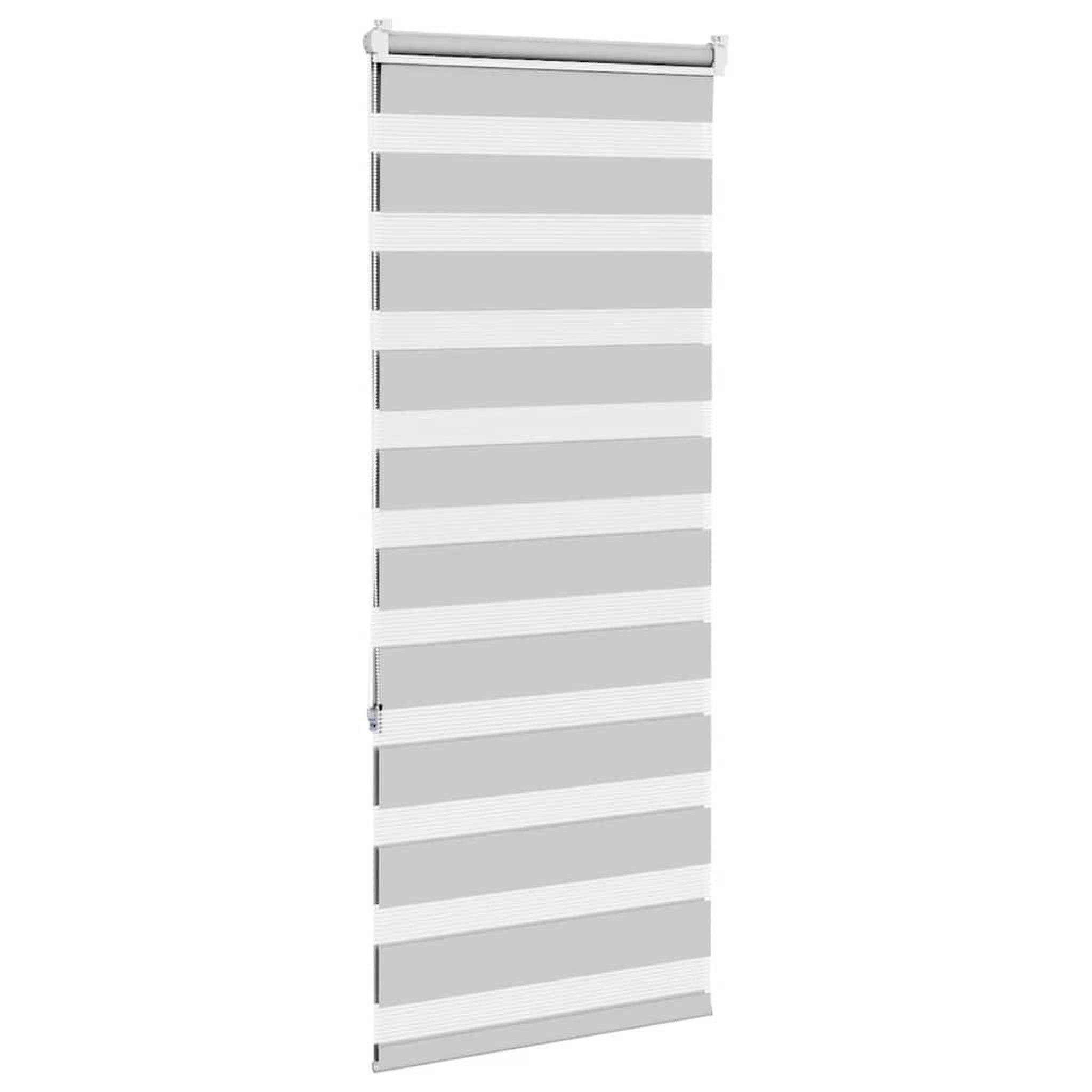 Voir la diapositive 4 : VIDAXL Store zebre gris clair largeur du tissu 55,9 cm polyester