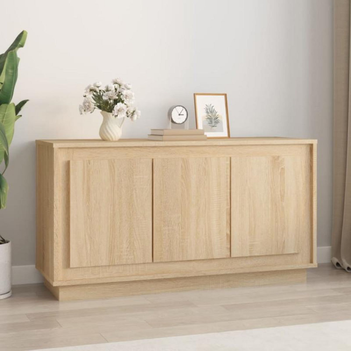 VIDAXL Buffet chêne sonoma 102x35x55 cm bois d ingénierie