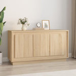 VIDAXL Buffet chêne sonoma 102x35x55 cm bois d ingénierie