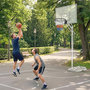 Voir la diapositive 4 : HOMCOM Arceau de basket mural 50 cm - panier de basket - acier noir