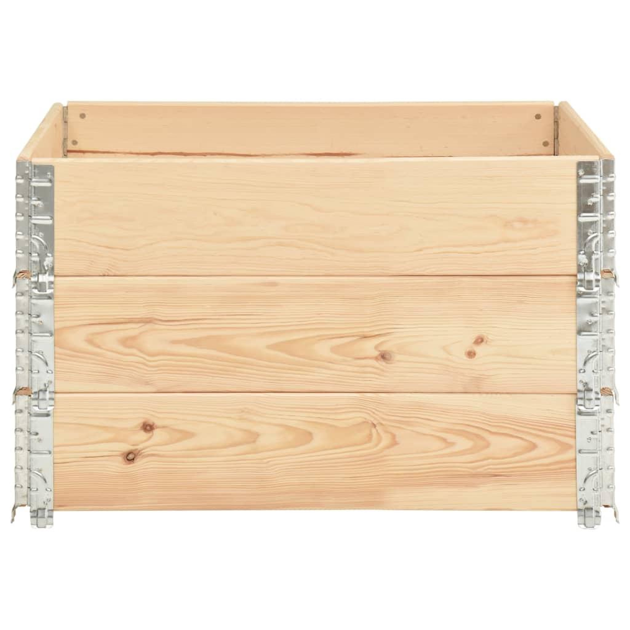 Voir la diapositive 3 : VIDAXL Jardinieres surelevees 3 pcs 100x100 cm Bois de pin solide