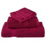 Voir la diapositive 4 : VIDAXL Serviettes de visage de qualité sup. SOLUND 2 pcs bordeaux