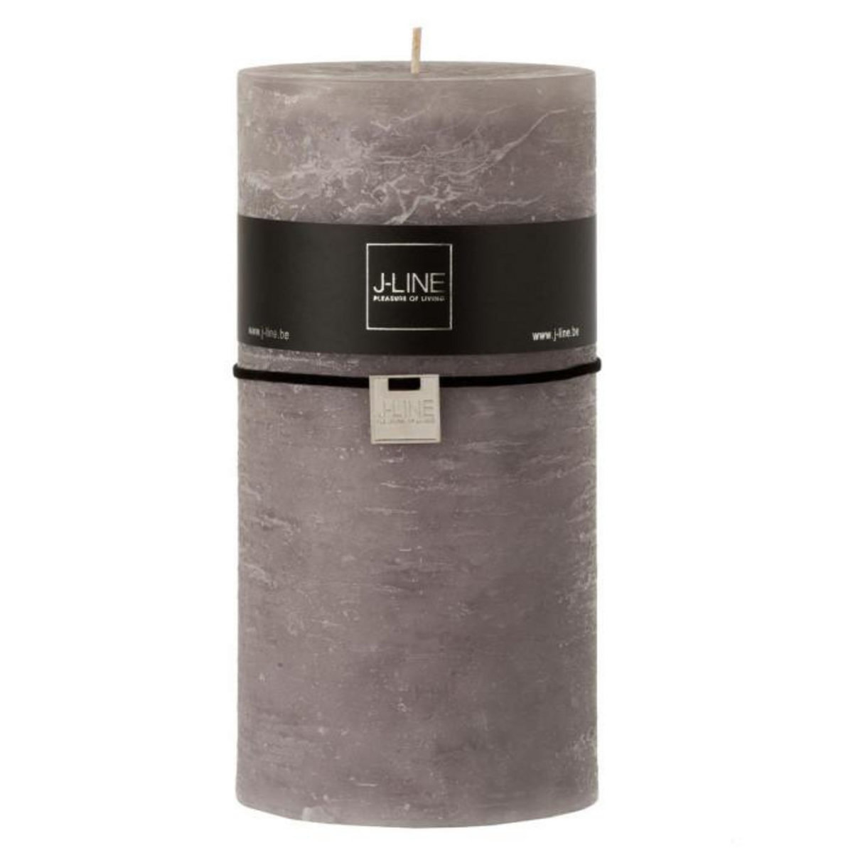 Paris Prix Bougie Cylindrique Déco  Junina  20cm Gris Foncé