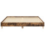 Voir la diapositive 5 : VIDAXL Cadre de lit sans matelas chene fume 200x200 cm bois ingenierie