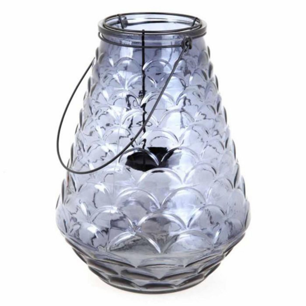 Paris Prix Lanterne Déco  Bleu Wave  30cm Bleu Gris