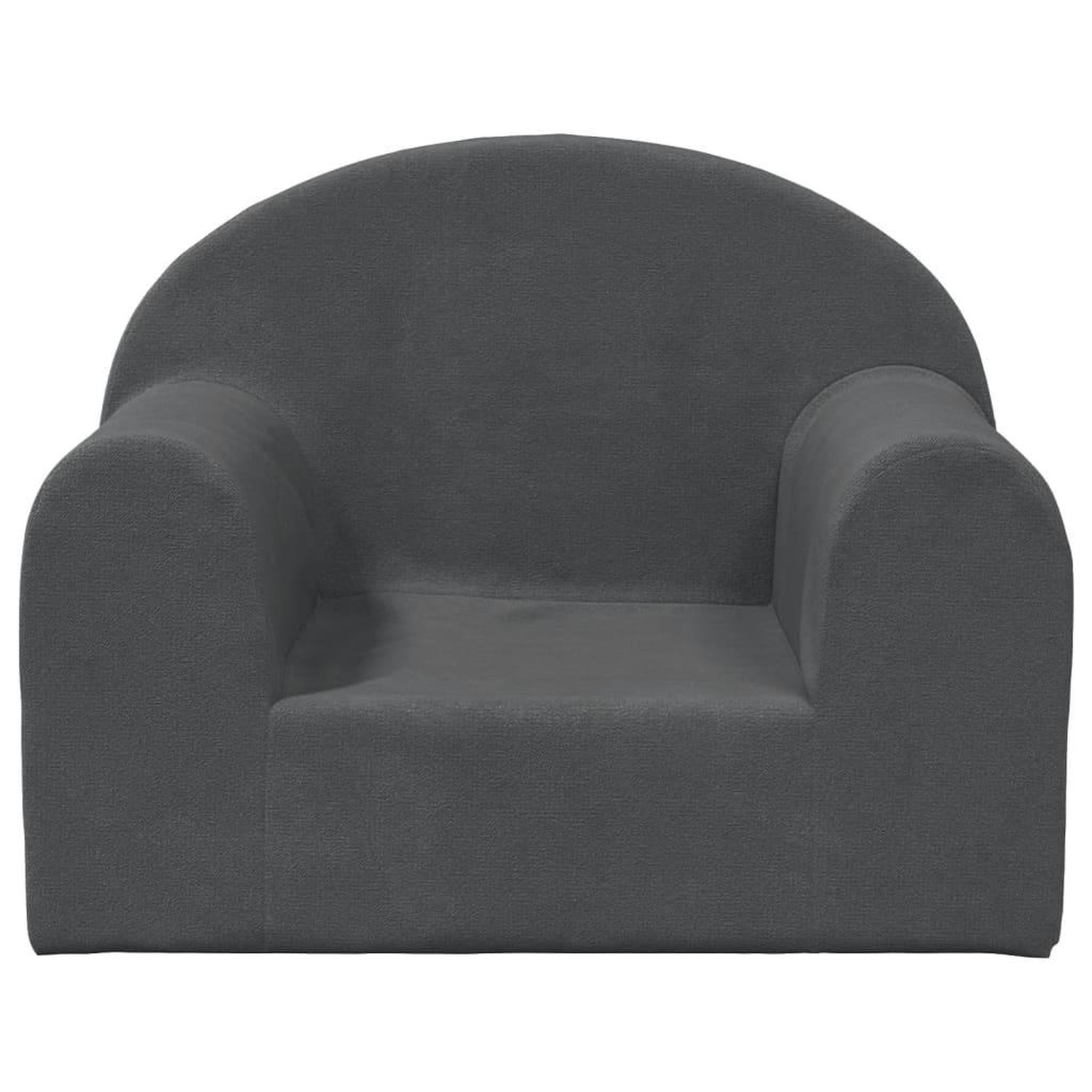 Voir la diapositive 3 : VIDAXL Canape pour enfants anthracite peluche douce