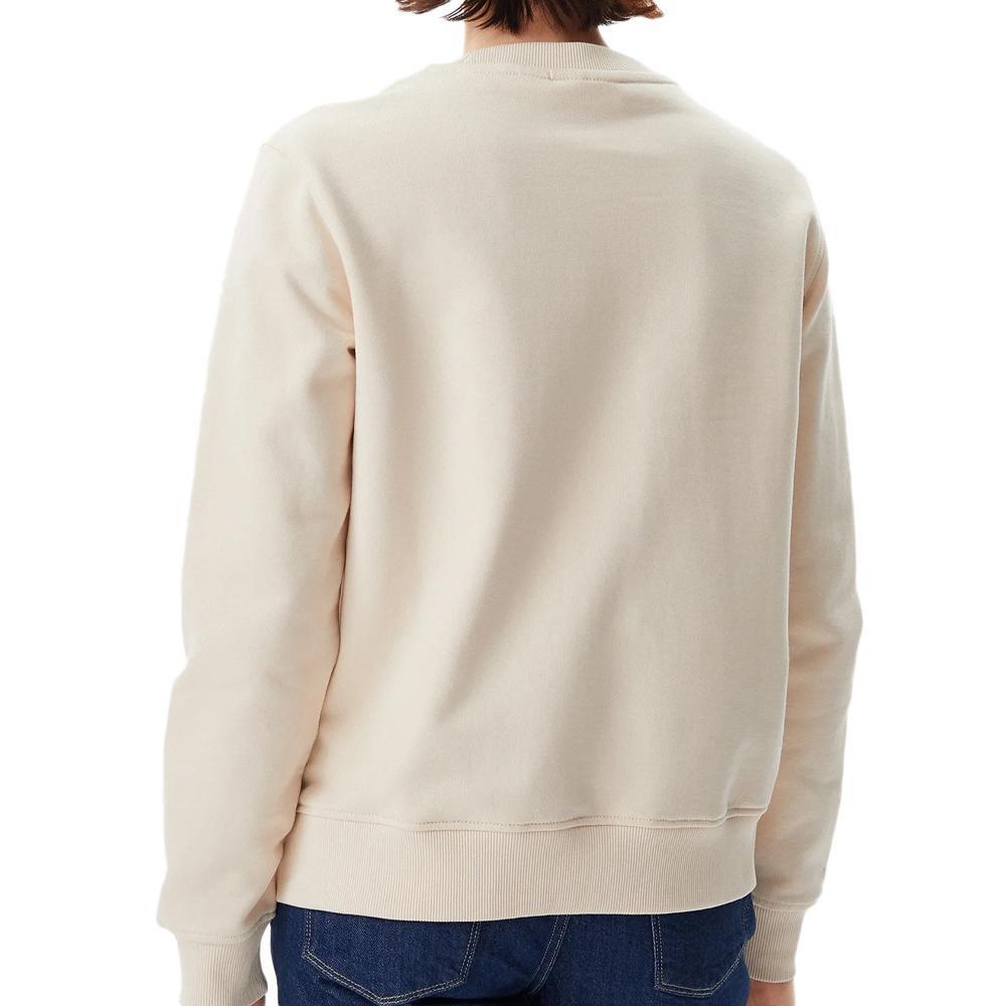 Voir la diapositive 2 : CALVIN KLEIN JEANS Sweat Écru Femme Calvin Klein Gradient Monologo