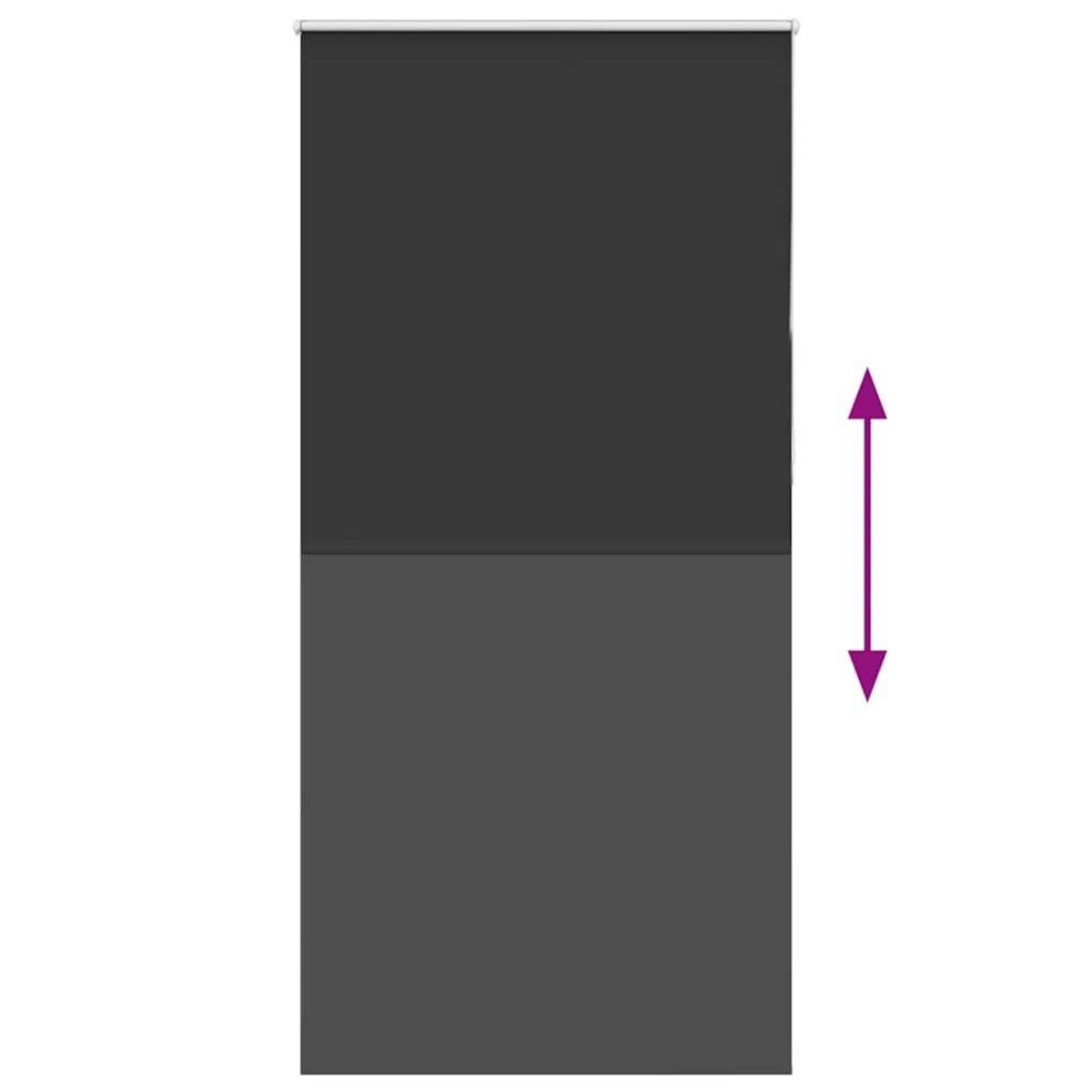 VIDAXL Store enrouleur occultant largeur du tissu 105,7 cm polyester