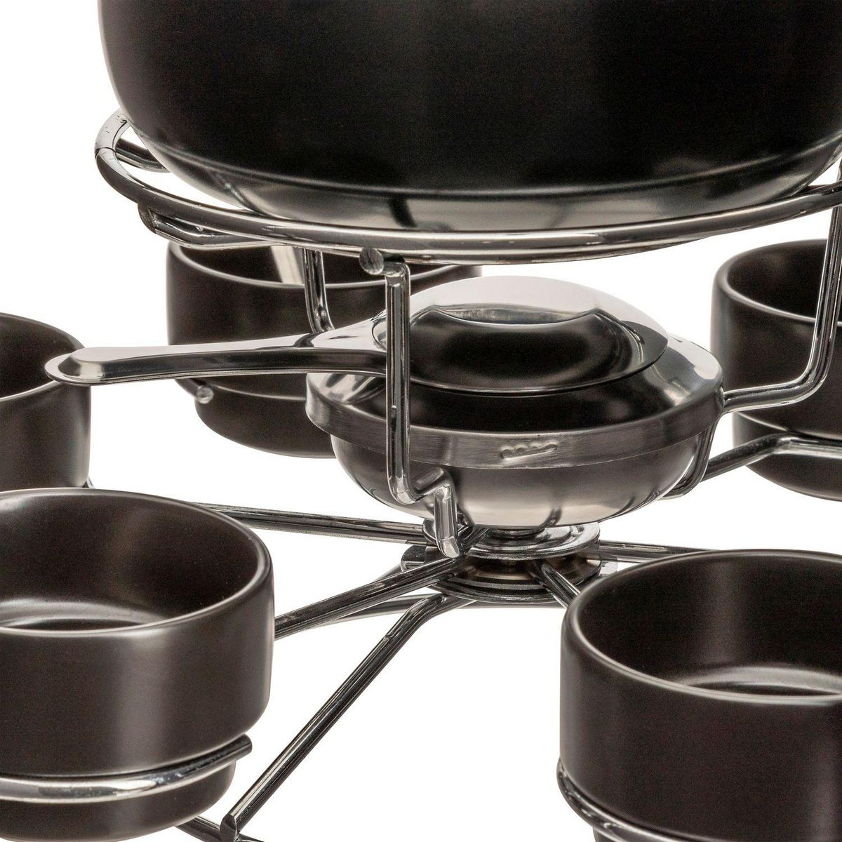 FIVE Service à fondue rotatif 6 personnes - Noir