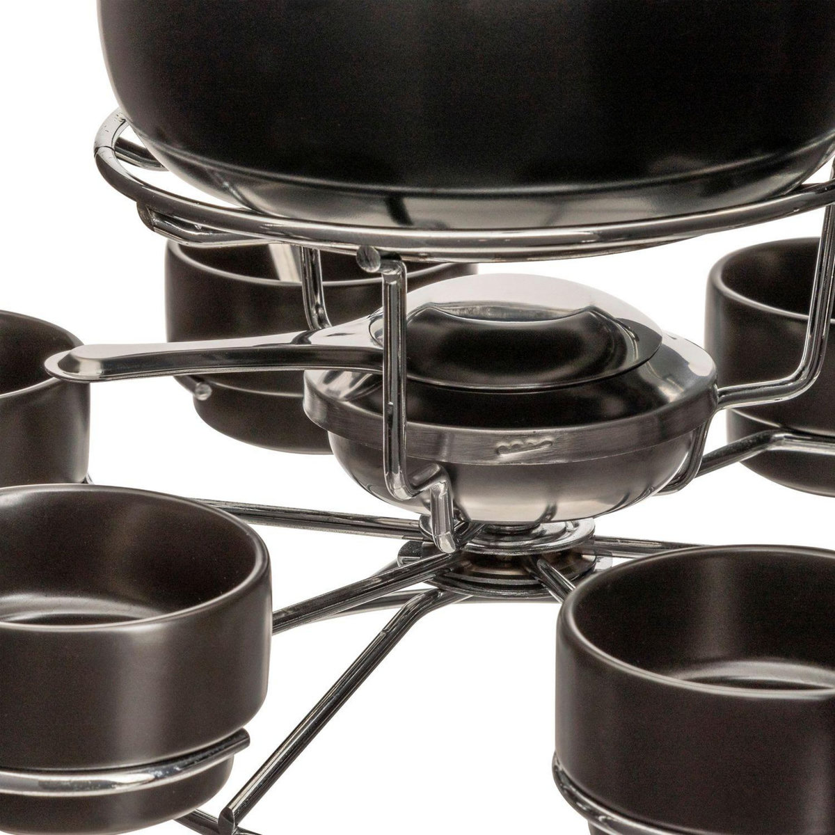FIVE Service à fondue rotatif 6 personnes - Noir