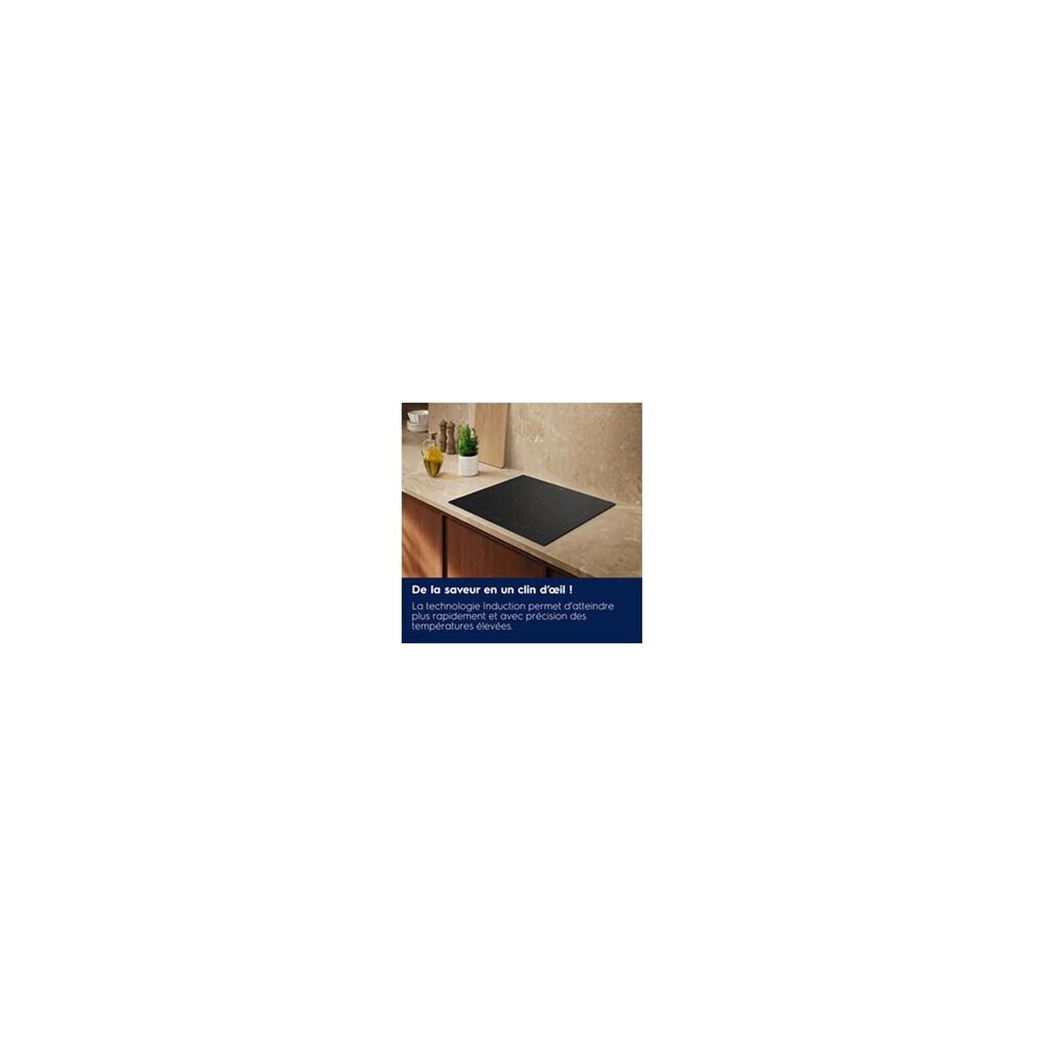Voir la diapositive 3 : ELECTROLUX Table induction encastrable 3 foyers noir mat electrolux series 300 dab60320cl, commandes tactiles frontales, 9 niveaux de puissance et 3 boosters, verrouillage des commandes, minuteurs individuels