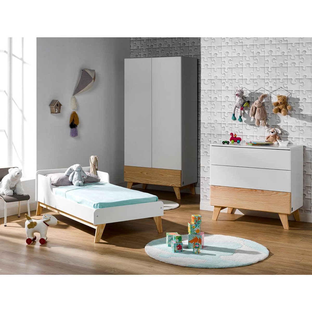 Bébé Provence Lit bébé évolutif 70X140 cm Elea