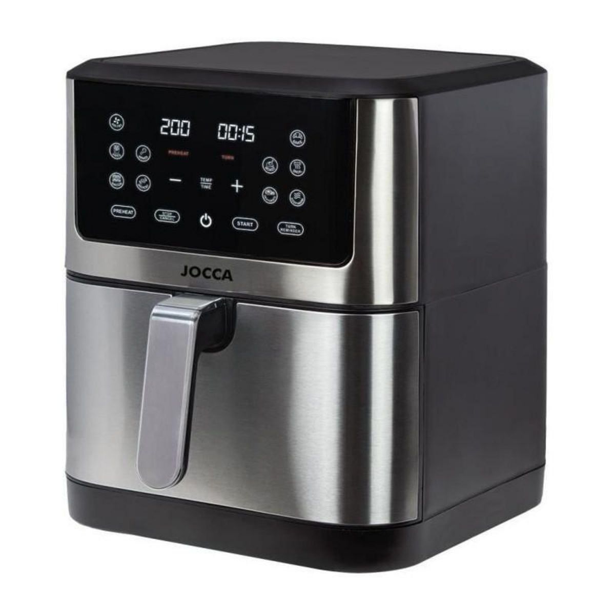 Jocca Friteuse sans huile - JOCCA - 2193 - 8L - 1800 W - 30,3 x 38,3 x 35,1 cm - Acier inoxydable