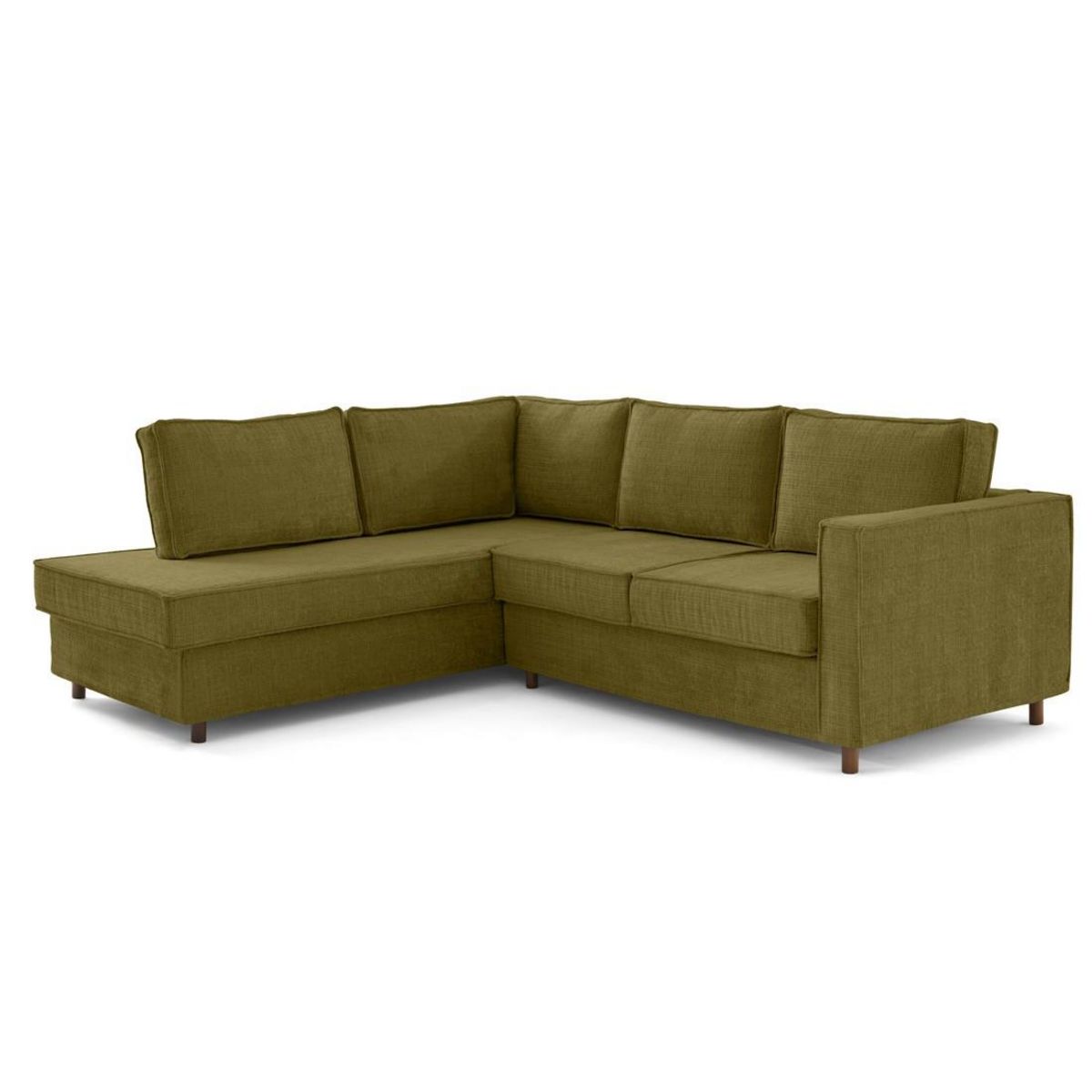 LISA DESIGN Jake - canapé déhoussable d'angle gauche 5 places en velours texturé