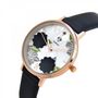 Voir la diapositive 3 : SC CRYSTAL Montre Anissa SC Crystal ornée d'un véritable diamant noir
