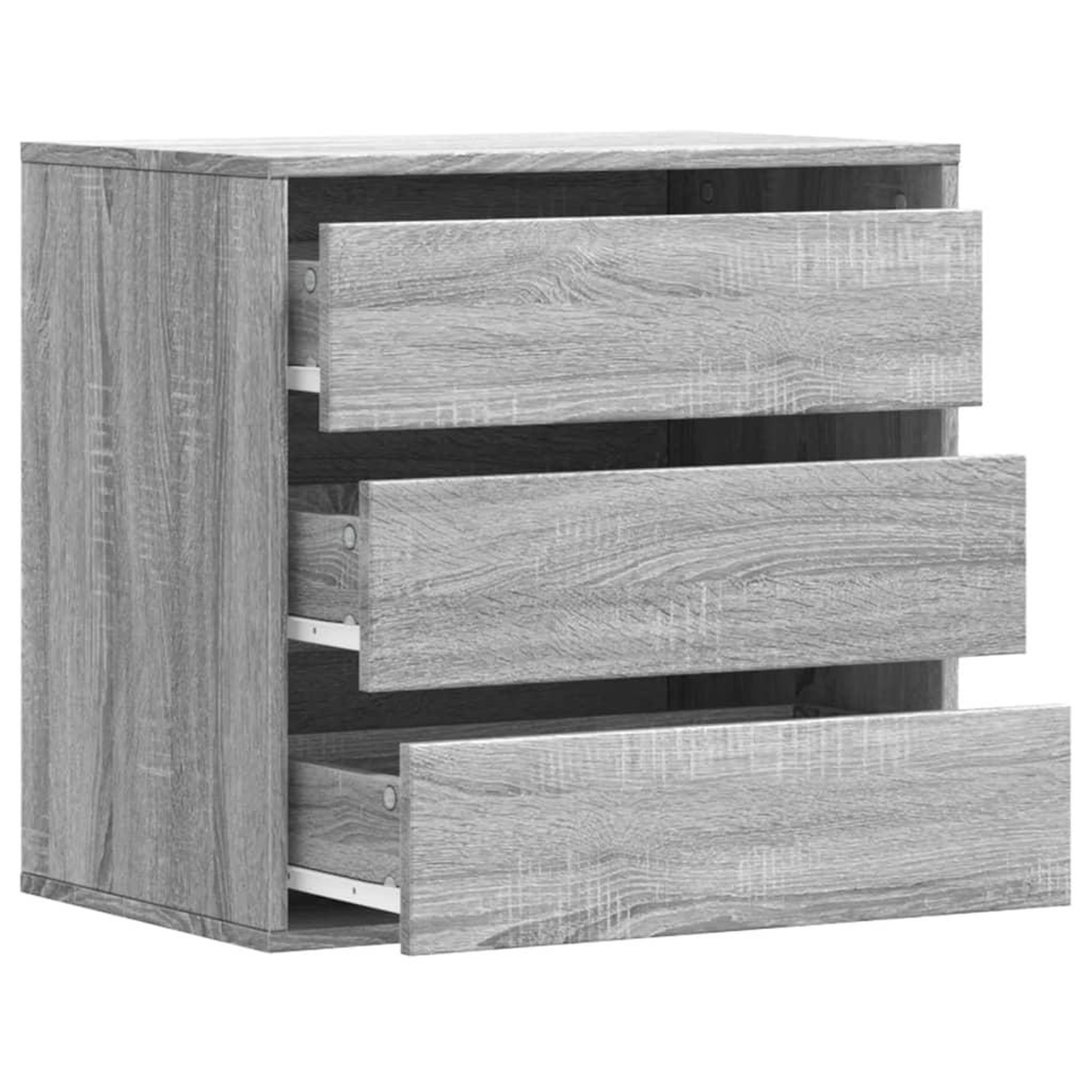 Voir la diapositive 5 : VIDAXL Commode d'angle sonoma gris 60x41x58 cm bois d'ingenierie
