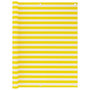 Voir la diapositive 1 : VIDAXL Ecran de balcon Jaune et blanc 120x500 cm PEHD
