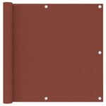 VIDAXL Ecran de balcon Terre cuite 90x500 cm Tissu Oxford
