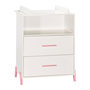 Voir la diapositive 1 : BABY PRICE Commode 2 Tiroirs et 1 Niche - JOY ROSE