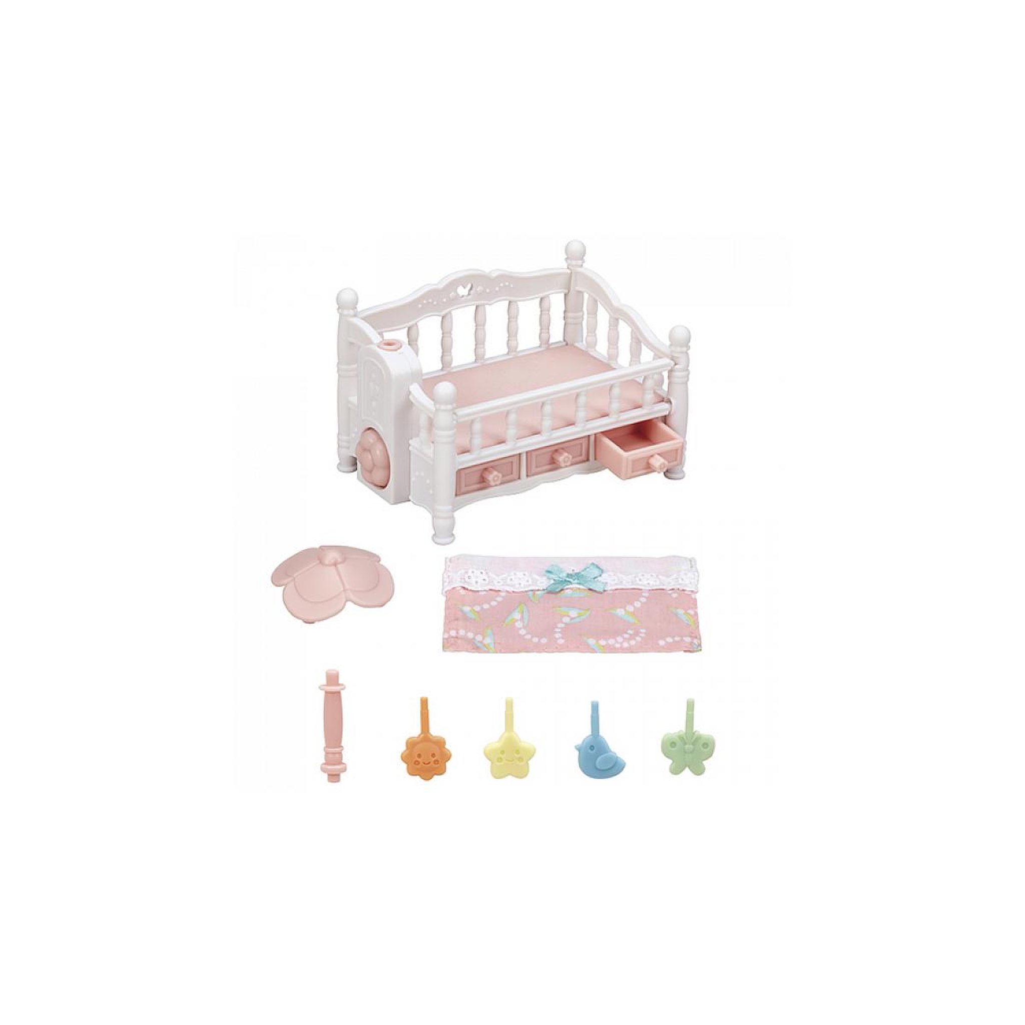 Voir la diapositive 4 : Sylvanian Families 5534  Le lit de bebe et mobile