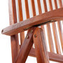 Voir la diapositive 5 : VIDAXL Chaises pliables de jardin lot de 2 Bois solide d'acacia Marron