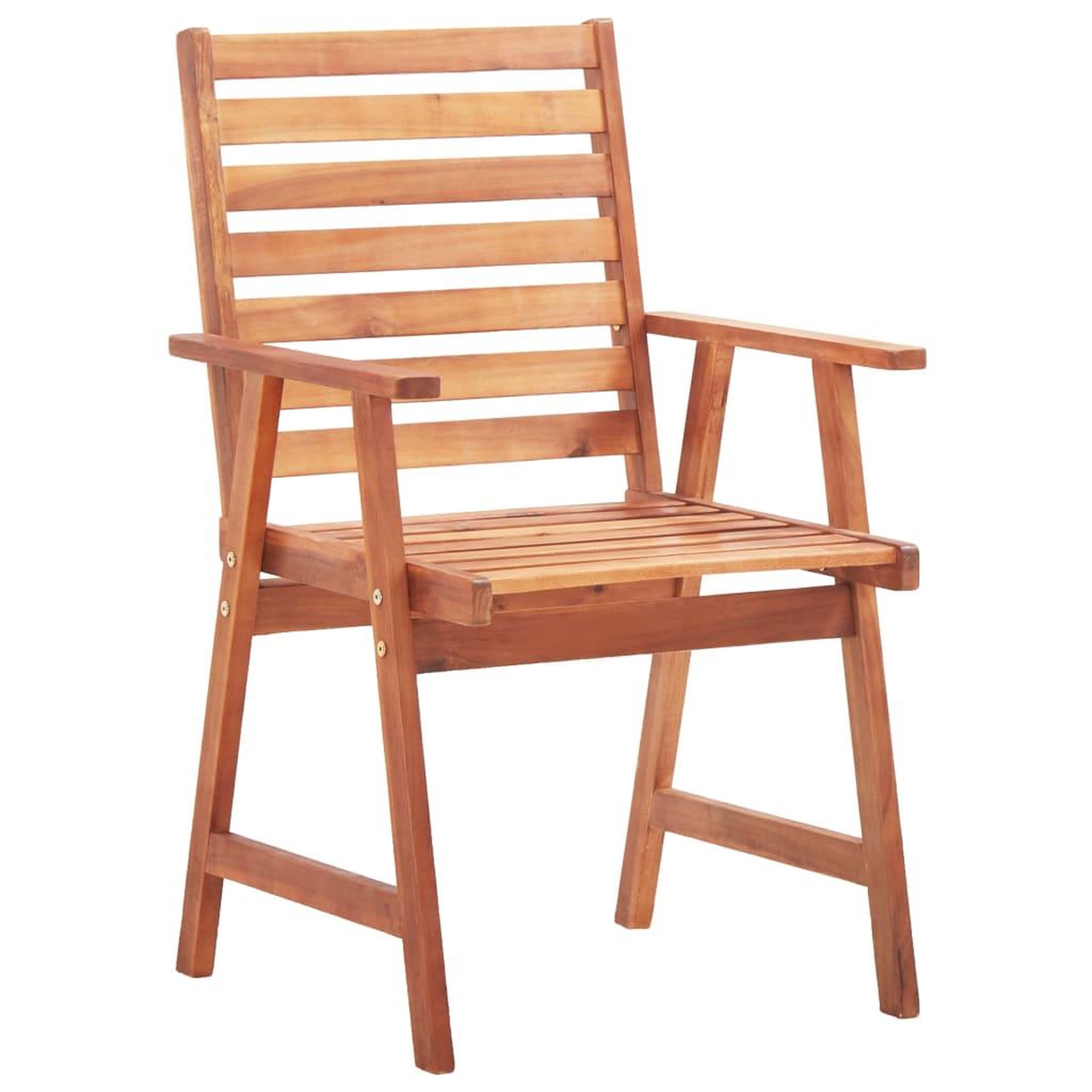 Voir la diapositive 3 : VIDAXL Chaises a manger d'exterieur lot de 4 et coussins Acacia massif