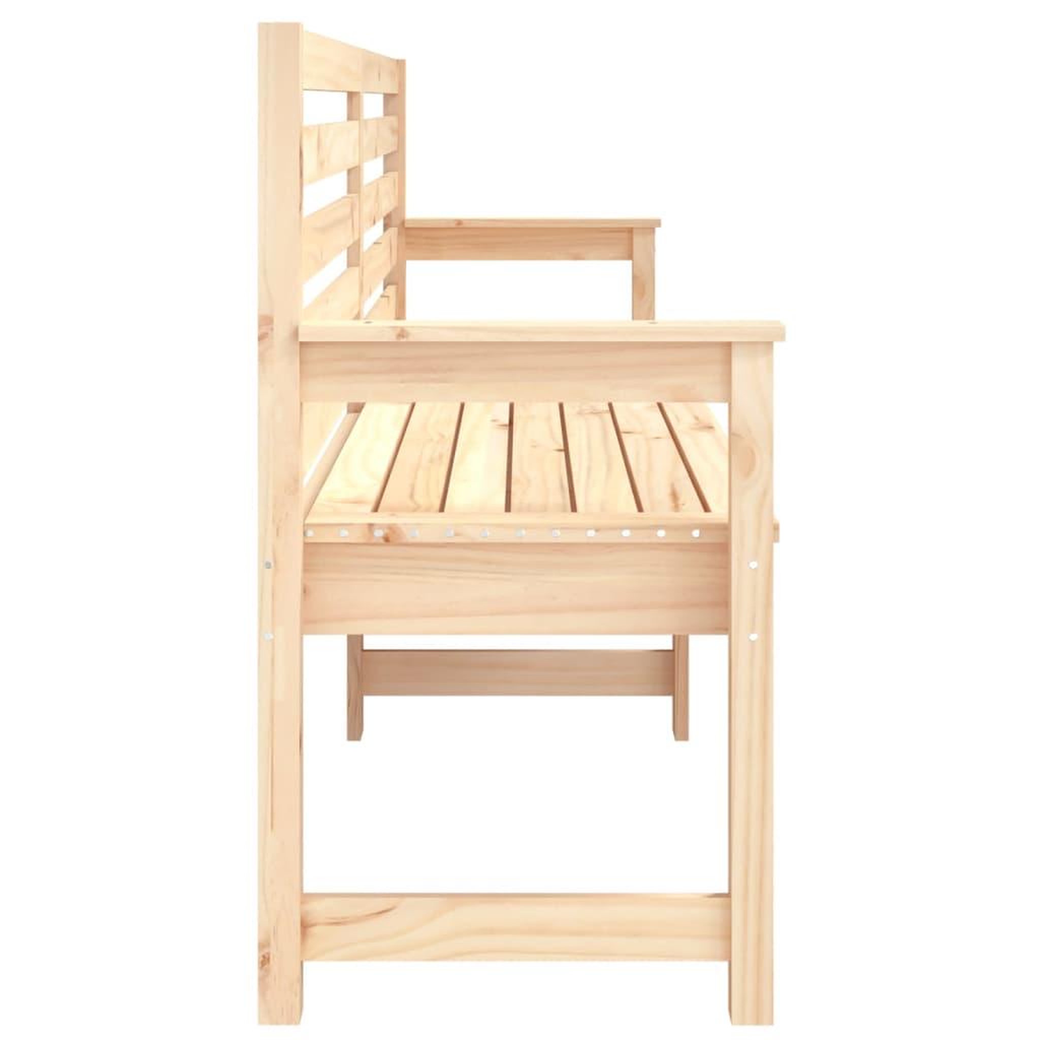 Voir la diapositive 5 : VIDAXL Banc de jardin 203,5x48x91,5 cm bois massif de pin