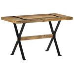 VIDAXL Table a manger 120x60x76 cm bois de manguier brut