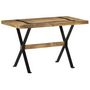 Voir la diapositive 1 : VIDAXL Table a manger 120x60x76 cm bois de manguier brut
