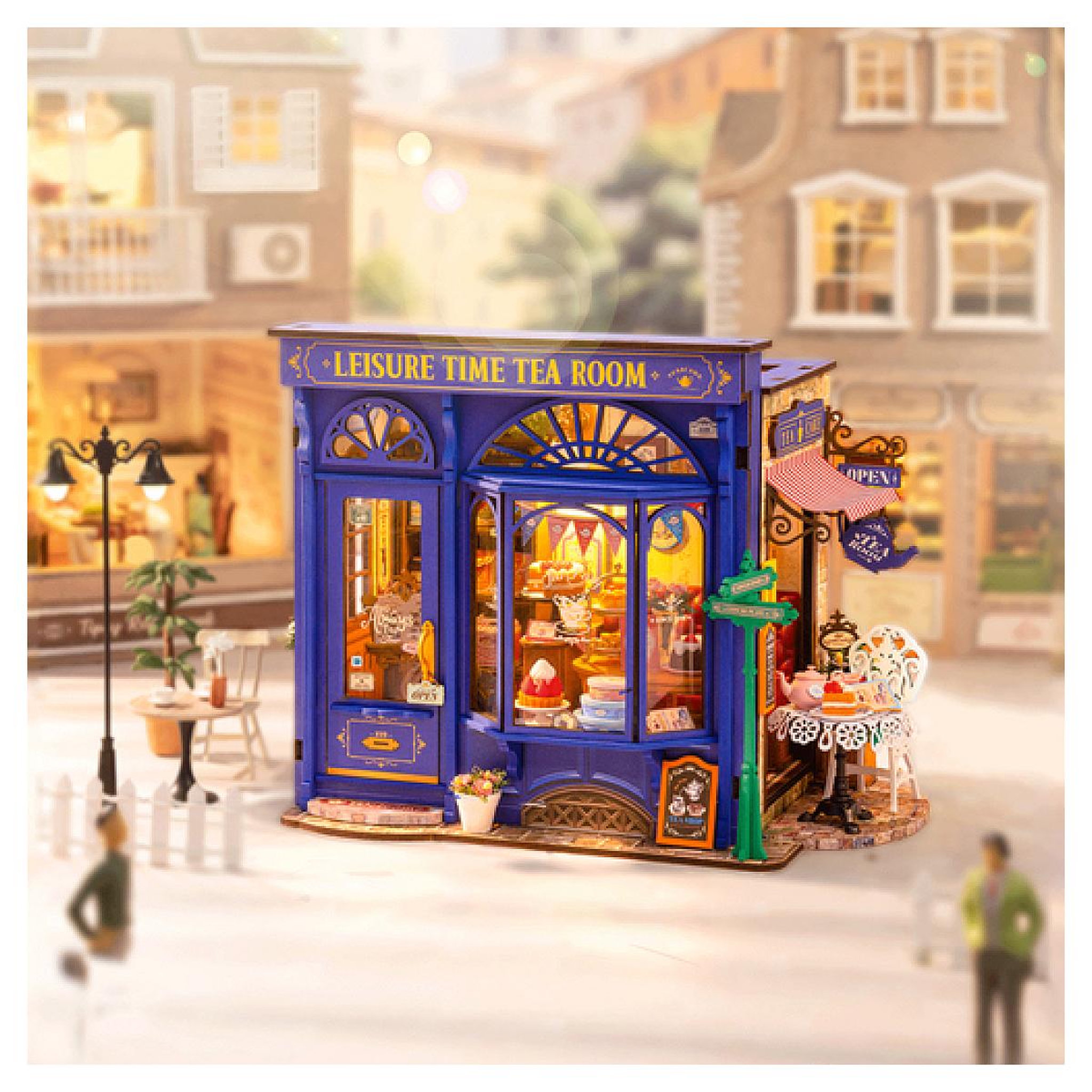 Voir la diapositive 4 : ROBOTIME Maquette Salon de the Leisure Time - Miniaturisme