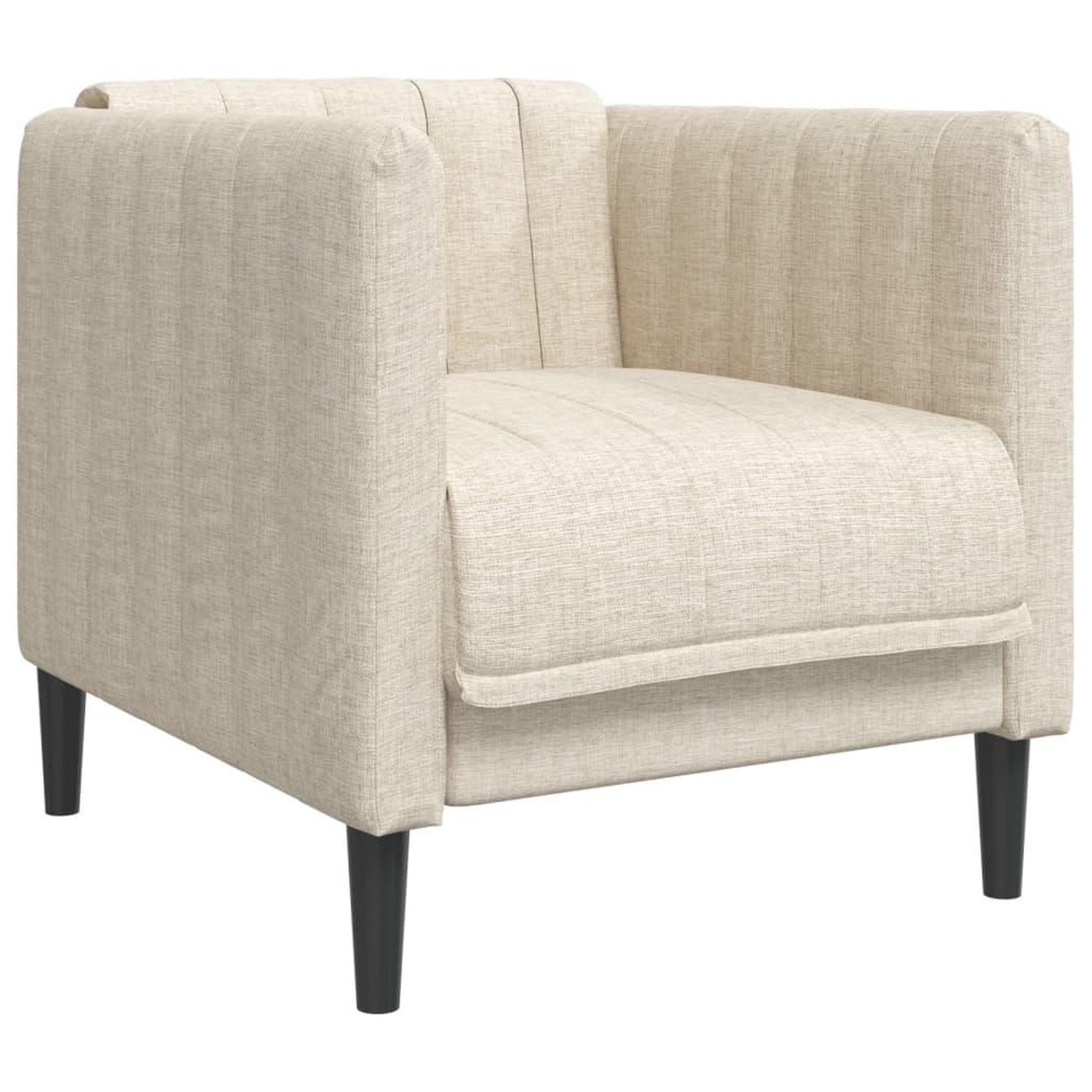 Voir la diapositive 4 : VIDAXL Ensemble de canapes 3 pcs creme tissu
