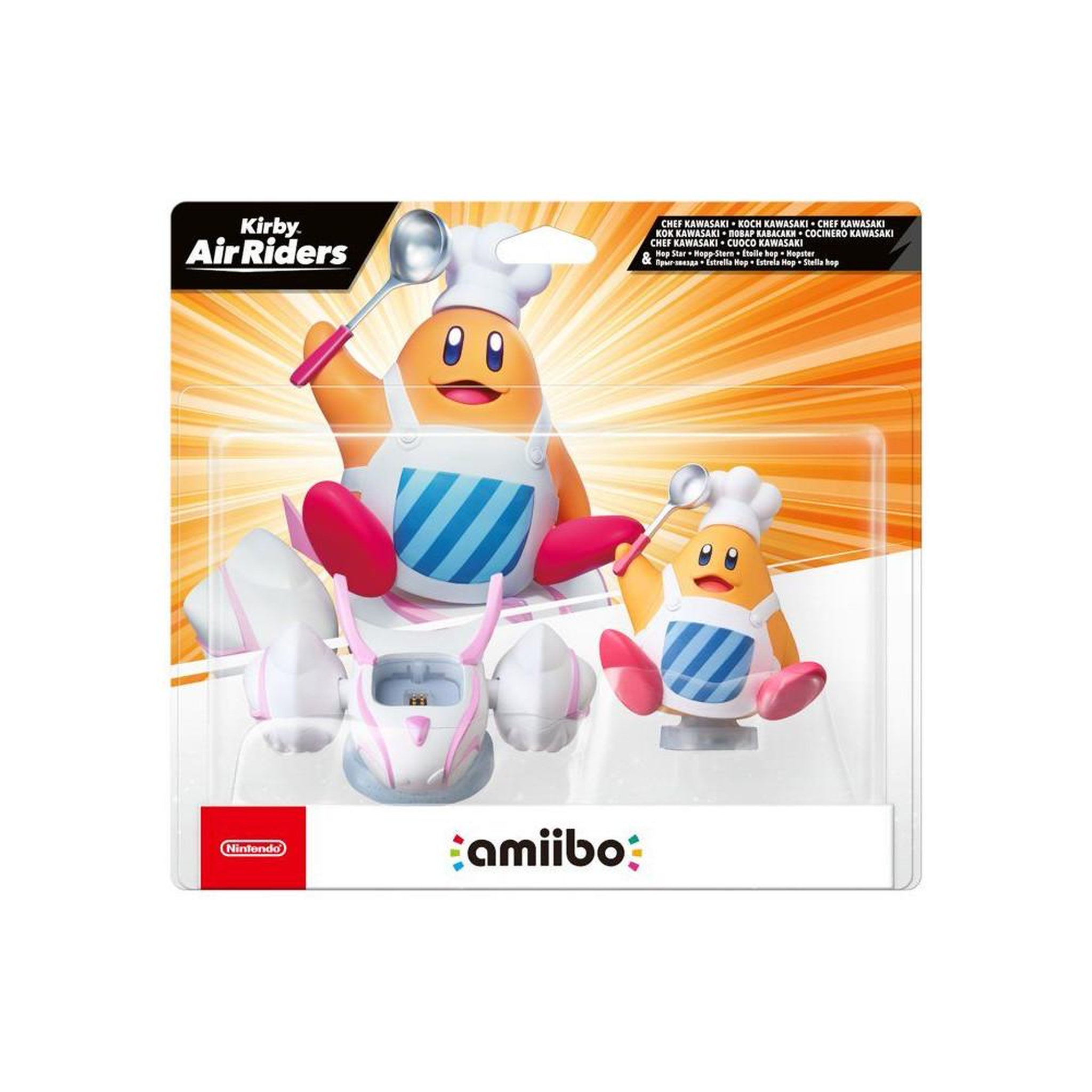 NINTENDO Figurine amiibo chef kawasaki et étoile hop sur nintendo switch 2 avec nfc sans fil
