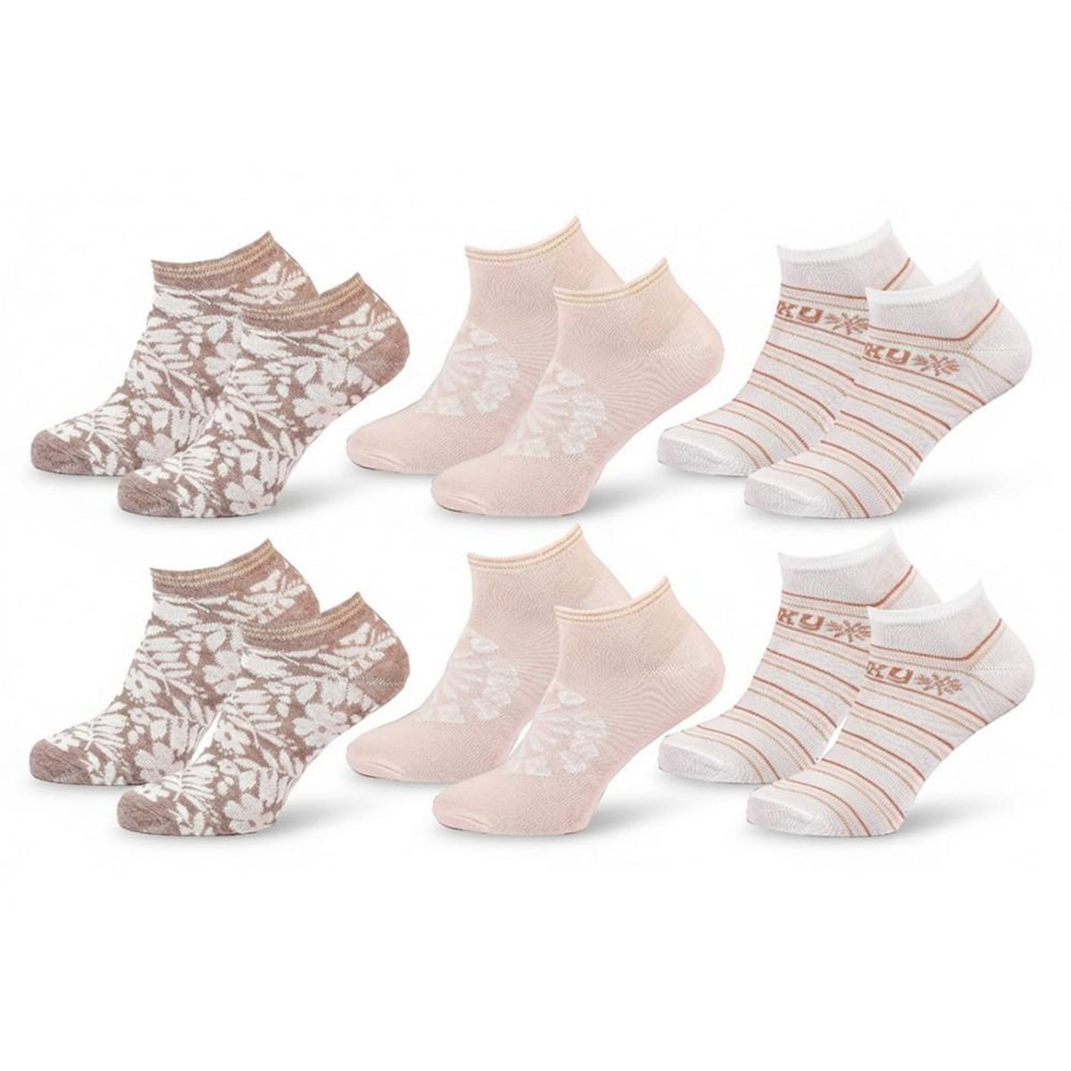 ROXY ROXY Lot Chaussettes Courtes Sneaker– Pack de 6 Paires