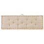 Voir la diapositive 5 : VIDAXL Coussins de plancher de palette lot de 2 Coton Beige