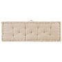 Voir la diapositive 5 : VIDAXL Coussins de plancher de palette lot de 2 Coton Beige